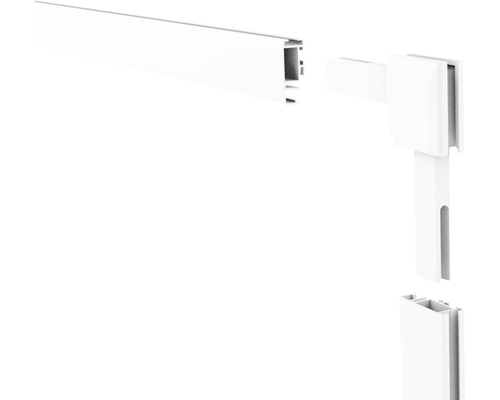 Profilé en plastique avec connecteur d''angle