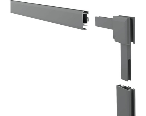 Profilé en aluminium avec connecteur d''angle pour montage