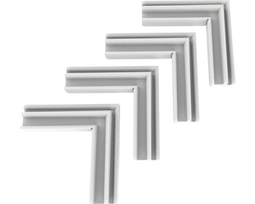 Quatre profilés d''angle en plastique