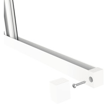 Aluminiumprofil mit Schraube und Abdeckung