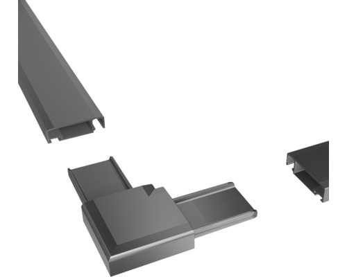 Profilés en aluminium et connecteurs d''angle pour montage