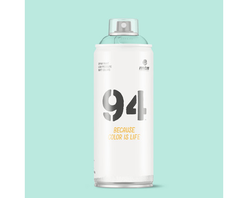 Peinture aérosol MTN Montana 94 RV-144 Bali Green 400 ml Peinture aérosol MTN 94, basse pression, couleurs mates