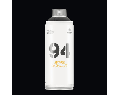 Peinture aérosol MTN Montana 94 RV-9011 Black 400 ml Aérosol portant l'inscription 94