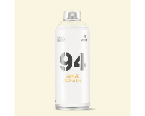 Peinture aérosol MTN Montana 94 RV-1013 Bone White 400 ml Peinture aérosol MTN 94 en bombe