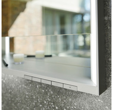 Armoire de toilette KEUCO Royal Lumos 80 x 16,5 x 73,5 cm argent 2 portes led IP 24 encastré