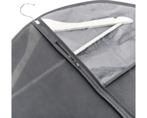 Housse à vêtements avec fermeture éclair et cintre