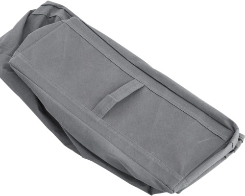 Boîte de rangement grise avec poignée