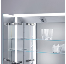 Spiegelschrank KEUCO Royal Lumos 65 x 16,5 x 73,5 cm silber 1-türig LED IP 24 Unterputz 721