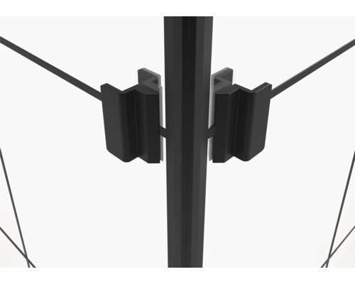 Detailansicht Duschkabinenhalterung