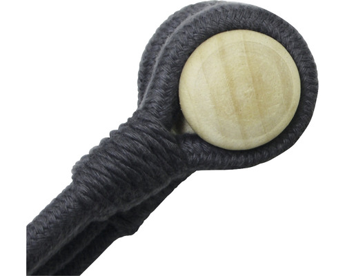 Suspension pour plantes en macramé avec boule en bois