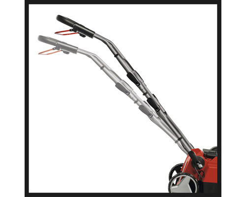 Verstellbarer Führungsholm eines Rasenmähers