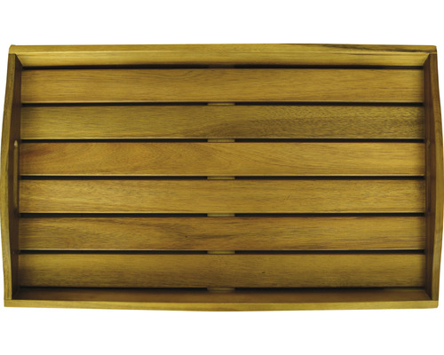 Holztablett mit Griffen