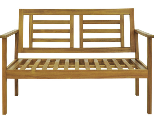 Banc en bois avec accoudoirs pour le jardin