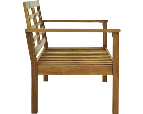 Banc de jardin en bois avec accoudoirs