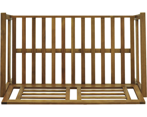 Structure de banc en bois avec sommier à lattes