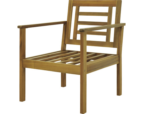 Chaise de jardin en bois avec accoudoirs