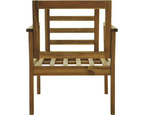 Chaise de jardin en bois avec accoudoirs