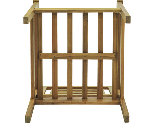 Support à plantes en bois de forme carrée