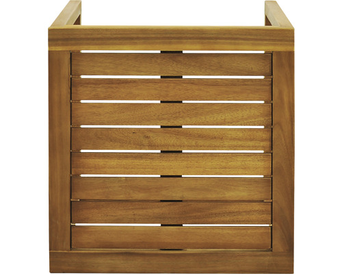Jardinière en bois avec structure à lattes