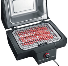 Barbecue électrique Severin Sevo Smart Control GT 3000 W noir avec thermomètre de couvercle, lèchefrite, câble d'alimentation, grille-thumb-2
