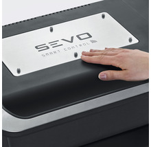 Barbecue électrique Severin Sevo Smart Control GT 3000 W noir avec thermomètre de couvercle, lèchefrite, câble d'alimentation, grille-thumb-8