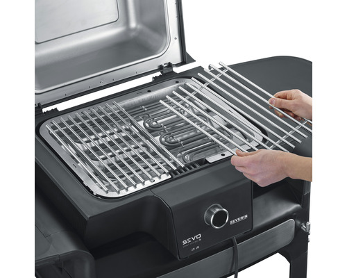Barbecue électrique Severin avec grille et serpentin de chauffage