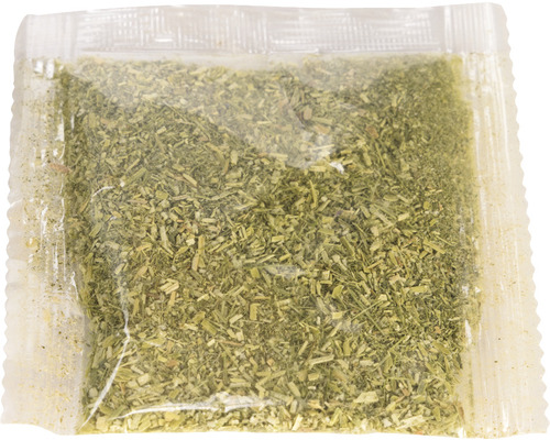 Verpackung mit getrockneten Kräutern