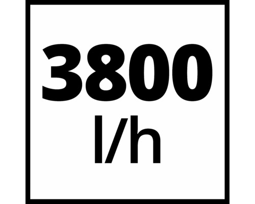 3800 Liter pro Stunde