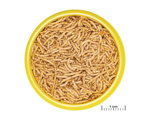 Füllung für Vogelhäuschen in gelbem Napf