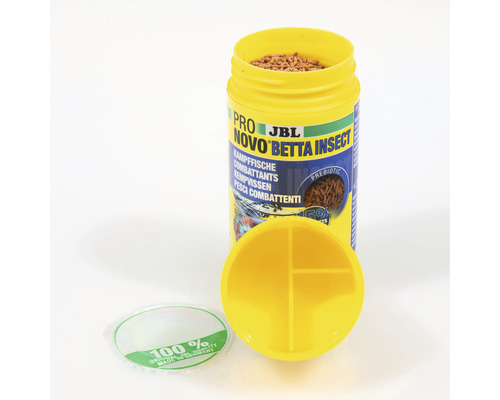 JBL NovoBetta Insect Bettafutter Dose mit Futter, Dosierhilfe und Herkunftssiegel