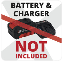 Batterie et chargeur non inclus