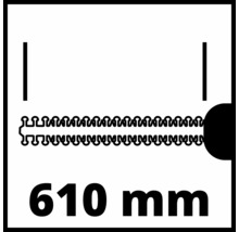 Longueur de coupe 610 mm