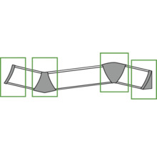 Représentation schématique d''un élément de construction pour renforcer une structure