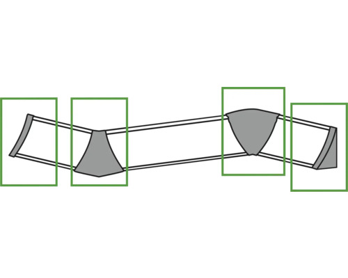 Représentation schématique d''un élément de construction pour renforcer une structure