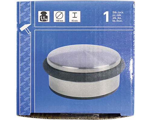 Butée de porte en métal, diamètre 100 mm, hauteur 45 mm, 1,1 kg