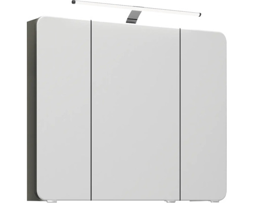 Dreitüriger Spiegelschrank mit Beleuchtung für das Badezimmer