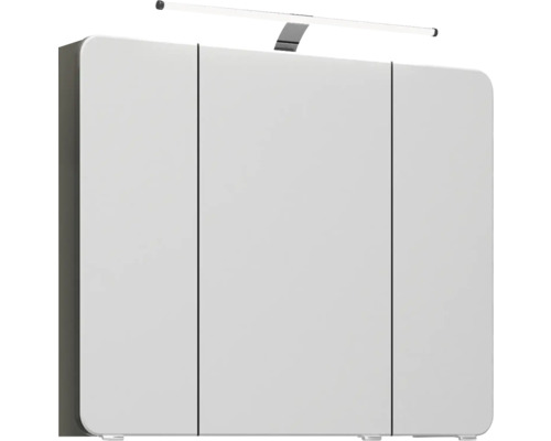 Weißer Spiegelschrank mit Beleuchtung für das Badezimmer