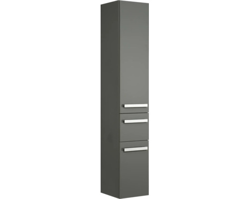 Hochschrank für Badezimmer mit drei Schubladen und Griffen