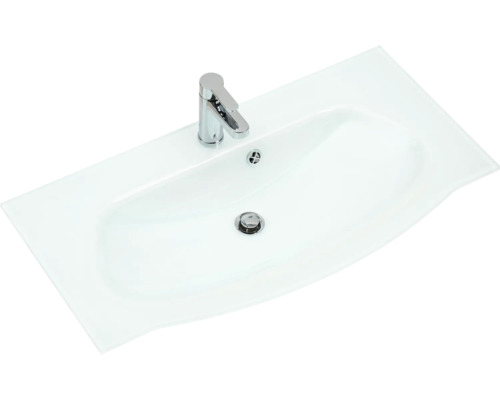 Waschtisch mit Armatur für das Badezimmer