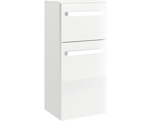 Weißer Bad-Hängeschrank mit zwei Schubladen