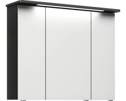 Spiegelschrank mit drei Türen und Beleuchtung