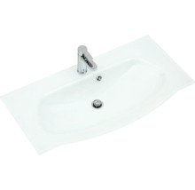 Badmöbelset Pelipal xpressline 4005 BxHxT 152 x 200 x 49,1 cm Frontfarbe grau hochglanz mit Waschtisch Glas weiß 4005.0900112121