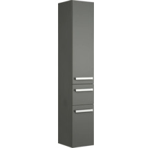 Badmöbelset Pelipal xpressline 4005 BxHxT 152 x 200 x 49,1 cm Frontfarbe grau hochglanz mit Waschtisch Glas weiß 4005.0900112121