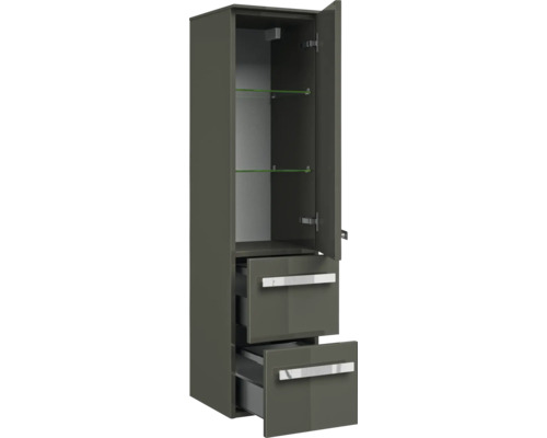 Hochschrank mit zwei Schubladen und Einlegeböden