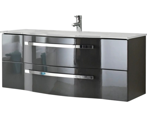 Waschtischunterschrank mit zwei Schubladen und Armatur