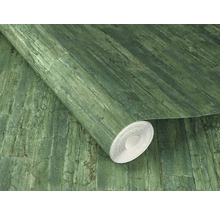 Papier peint intissé 537048 Curiosity aspect bois vert