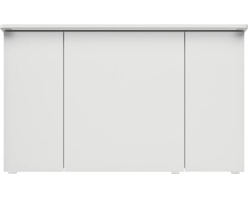 Weißer Waschbeckenunterschrank mit drei Türen