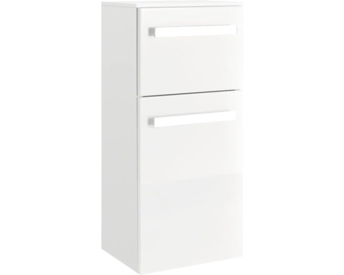 Weißer Hängeunterschrank mit zwei Schubladen