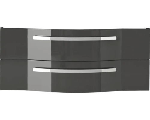 Waschtischunterschrank mit zwei Schubladen und Griffen