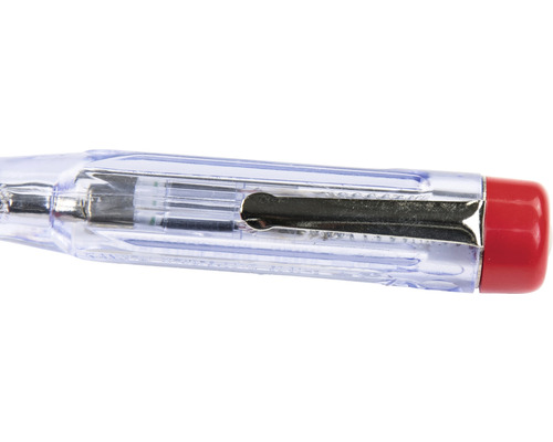 Testeur de tension avec manche transparent et clip